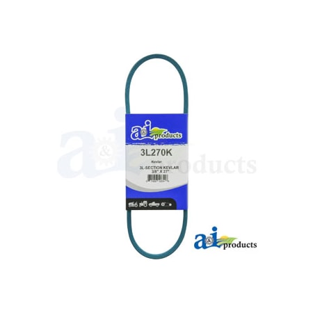 A & I Products Aramid Blue V-Belt (3/8" X 27" ) 11" x0.3" x4" A-3L270K